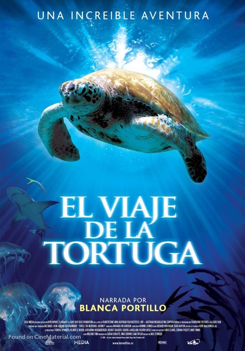 Turtle: The Incredible Journey - Spanish Movie Poster