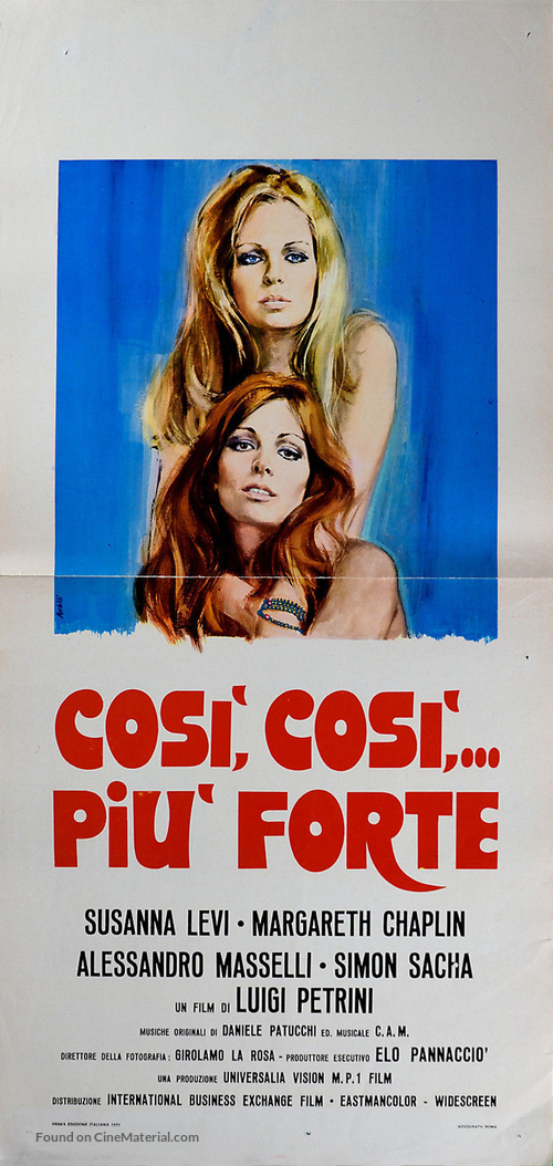 Cos&igrave;, cos&igrave;... pi&ugrave; forte - Italian Movie Poster