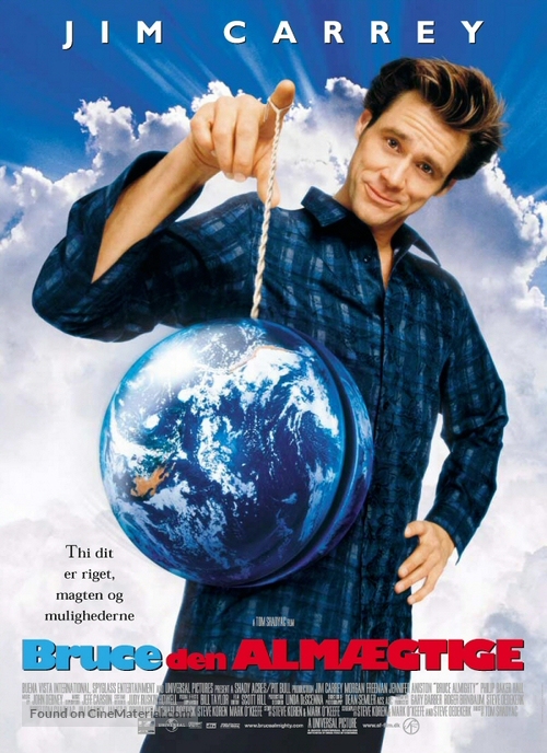 Bruce Almighty - Danish Movie Poster