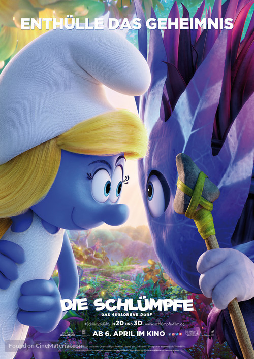 Smurfs: The Lost Village - German Movie Poster