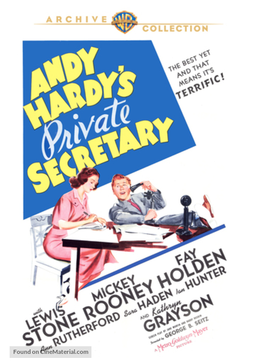 Andy Hardy&#039;s Private Secretary - DVD movie cover