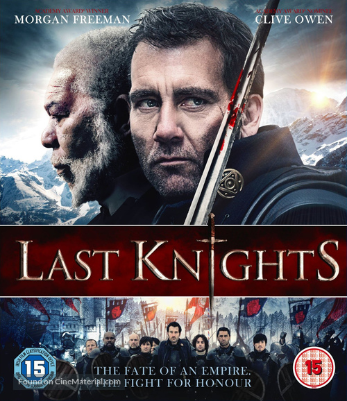 The Last Knights - British Blu-Ray movie cover