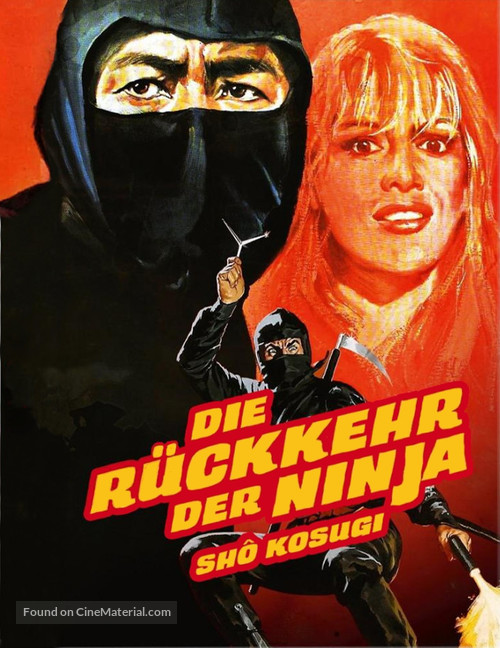 Revenge Of The Ninja - German Movie Cover