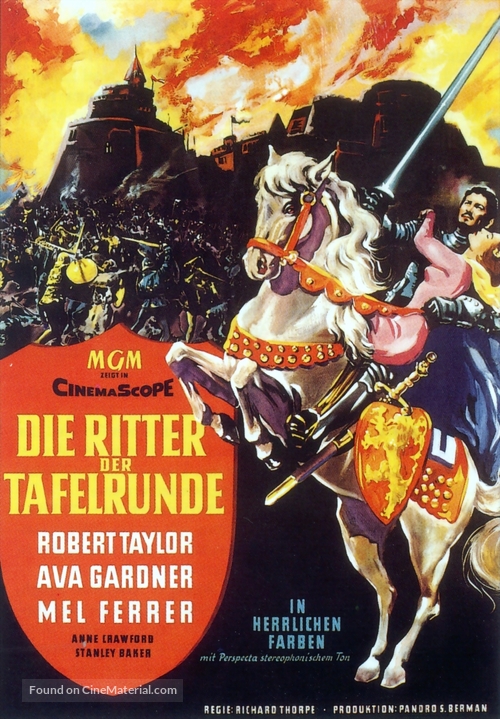 Knights of the Round Table - German Movie Poster