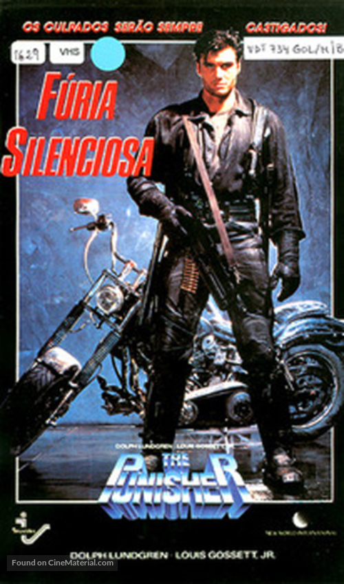 The Punisher - Portuguese VHS movie cover