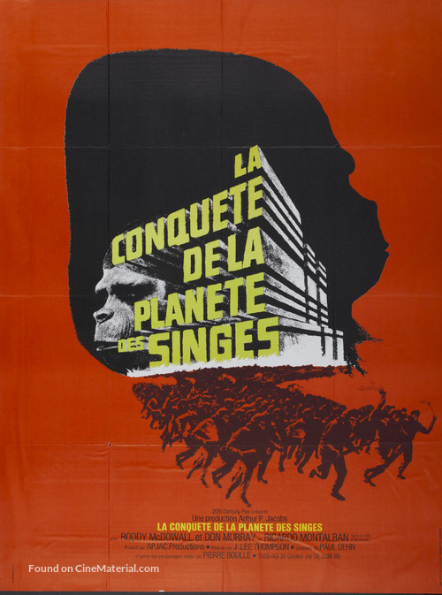 Conquest of the Planet of the Apes - French Movie Poster