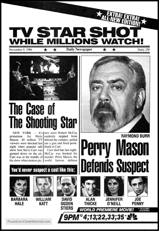 Perry Mason The Case Of The Shooting Star Cast