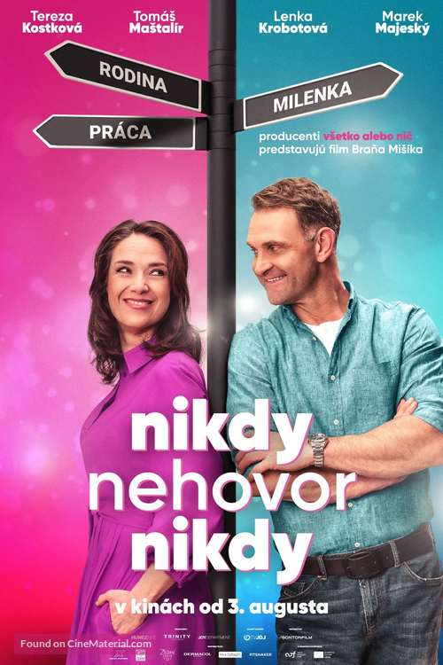 Nikdy nehovor nikdy - Slovak Movie Poster