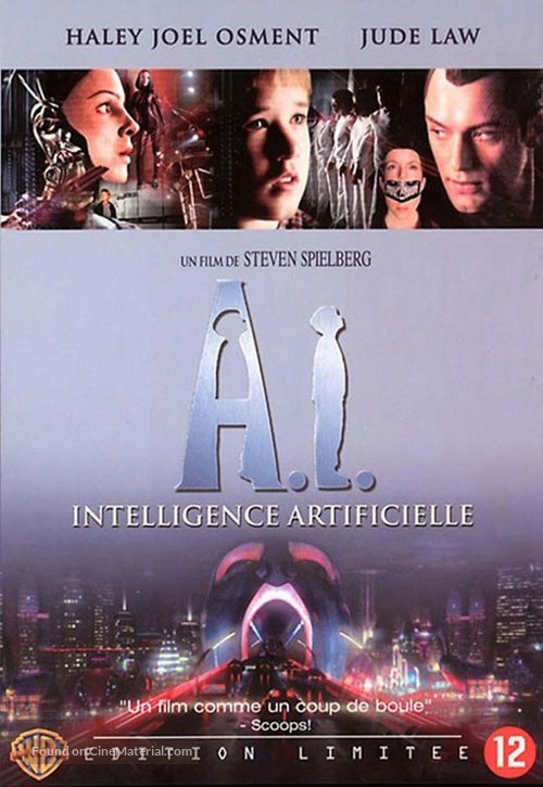 Artificial Intelligence: AI - Belgian DVD movie cover