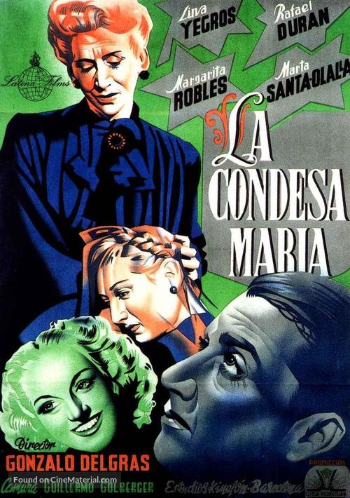 La condesa Mar&iacute;a - Spanish Movie Poster