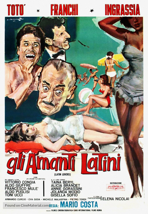 Gli amanti latini - Italian Movie Poster