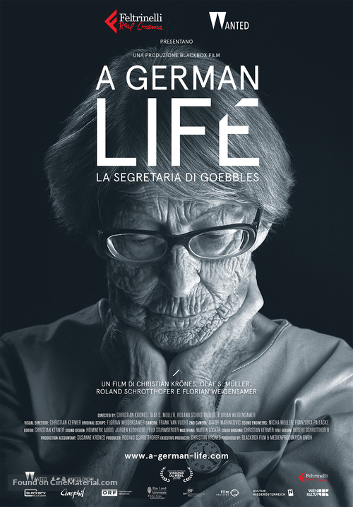 A German Life - Italian Movie Poster