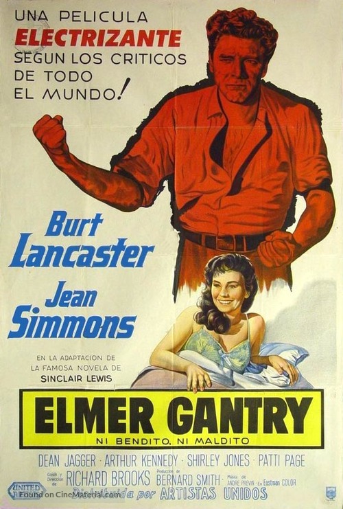 Elmer Gantry - Argentinian Movie Poster