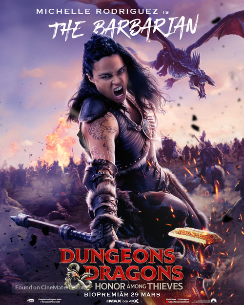 Dungeons &amp; Dragons: Honor Among Thieves - Swedish Movie Poster