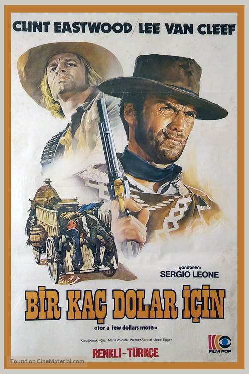 Per qualche dollaro in pi&ugrave; - Turkish Movie Poster