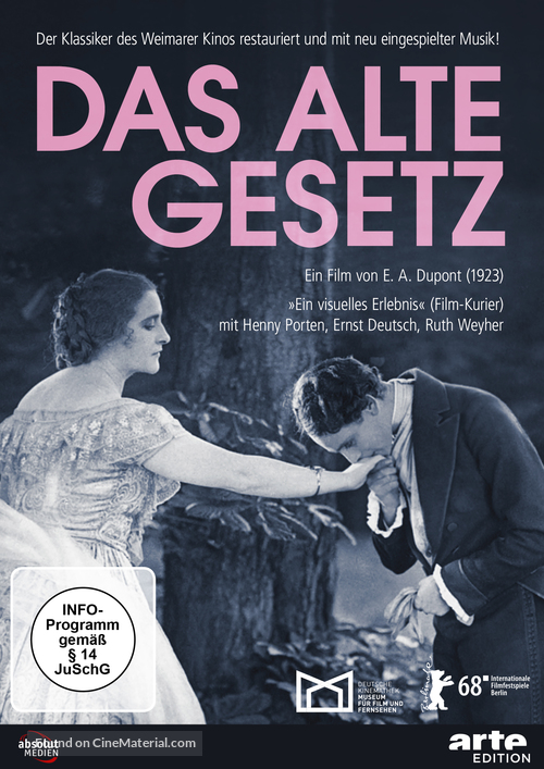 Das alte Gesetz - German DVD movie cover