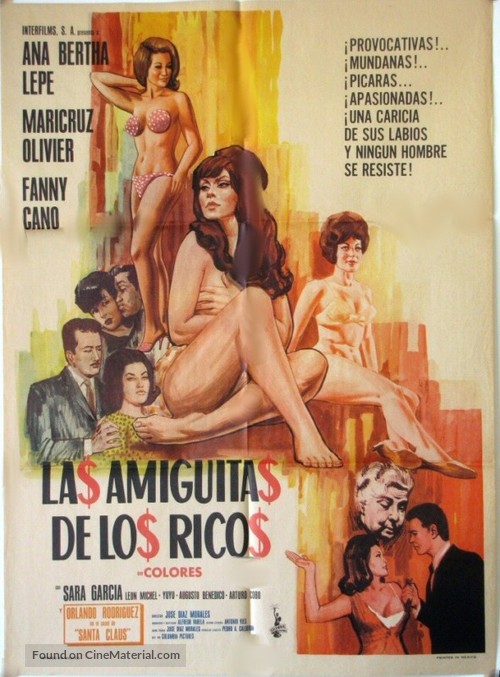 Las amiguitas de los ricos - Mexican Movie Poster