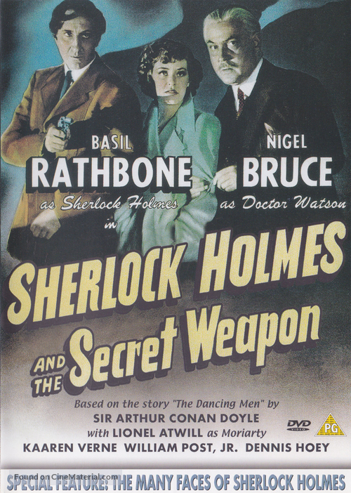 Sherlock Holmes and the Secret Weapon - British DVD movie cover