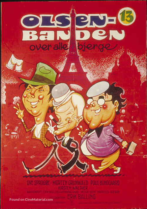 Olsen-banden over alle bjerge - Danish Movie Poster