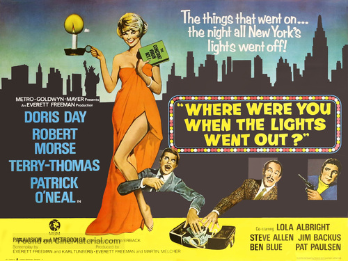 Where Were You When the Lights Went Out? (1968) British movie poster