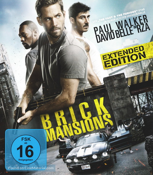 Brick Mansions - German Blu-Ray movie cover