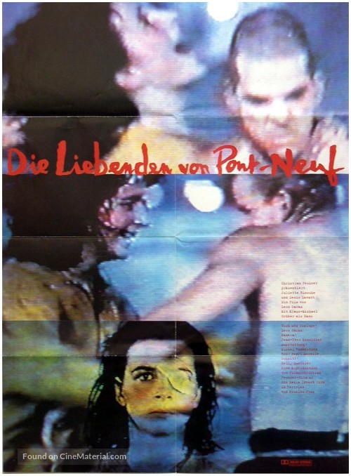 Les amants du Pont-Neuf - German Movie Poster