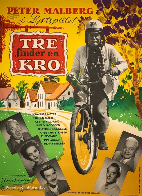 Tre finder en kro - Danish Movie Poster