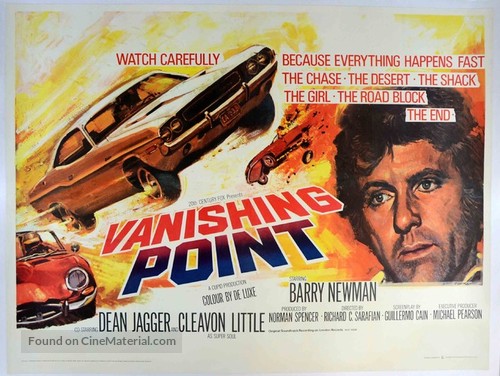 Vanishing Point - British Movie Poster