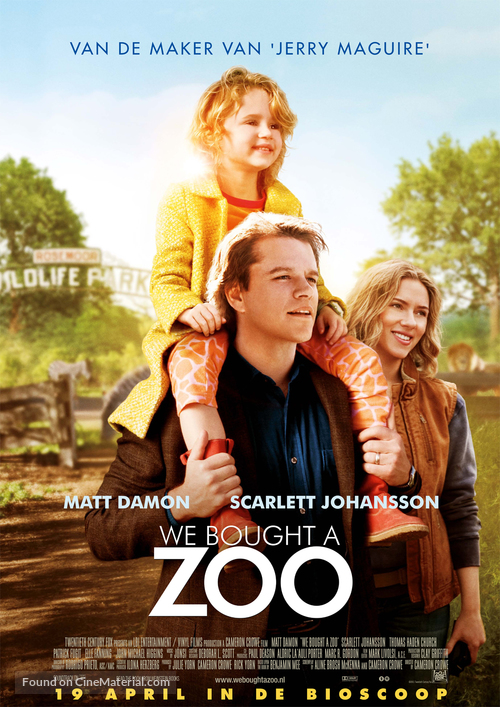 We Bought a Zoo - Dutch Movie Poster
