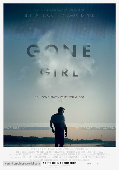 Gone Girl - Dutch Movie Poster