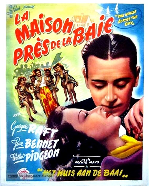 The House Across the Bay - Belgian Movie Poster