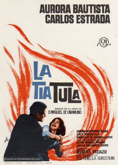 La t&iacute;a Tula - Spanish Movie Poster