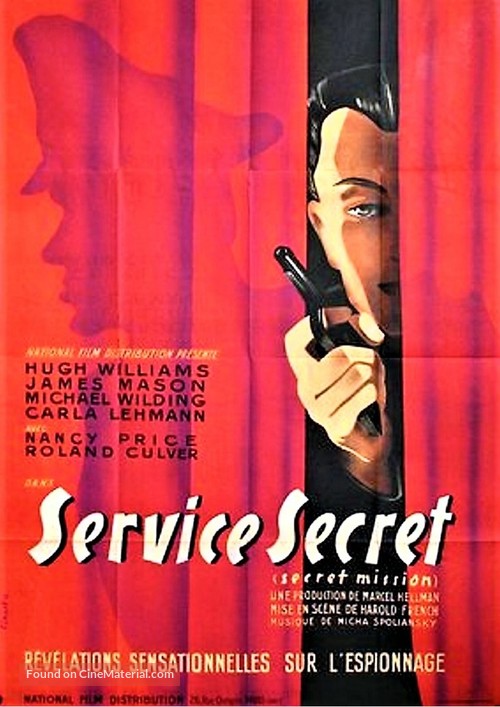 Secret Mission - French Movie Poster
