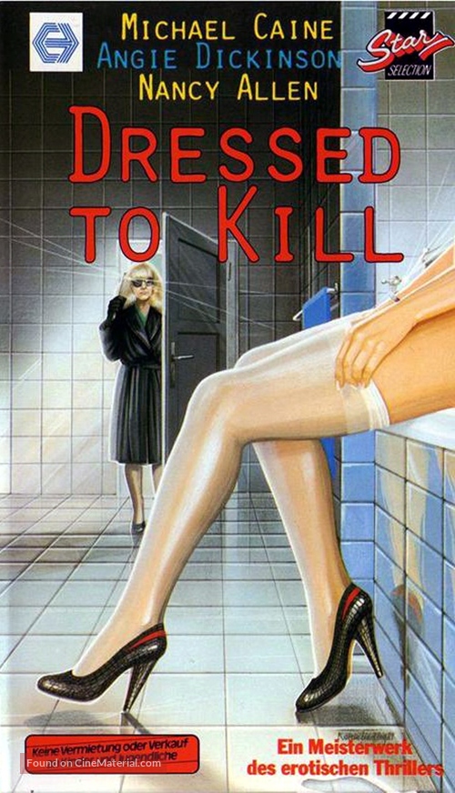 Dressed to Kill - German VHS movie cover