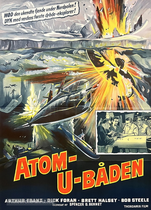 The Atomic Submarine - Danish Movie Poster