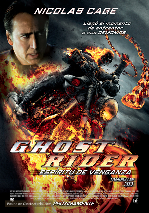 Ghost Rider: Spirit of Vengeance - Peruvian Movie Poster