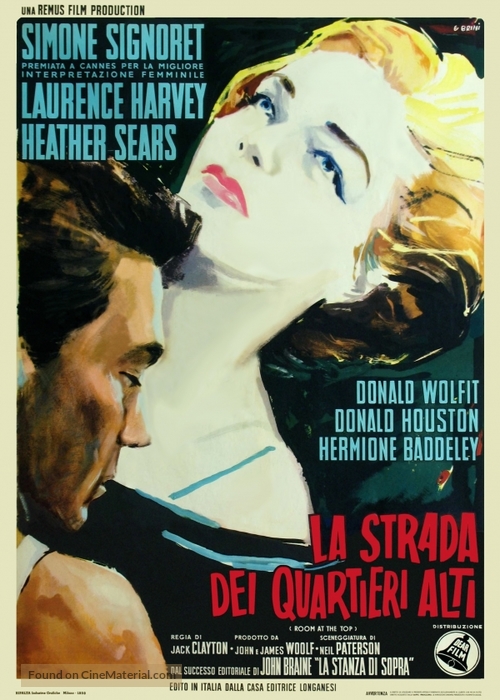 Room at the Top - Italian Movie Poster
