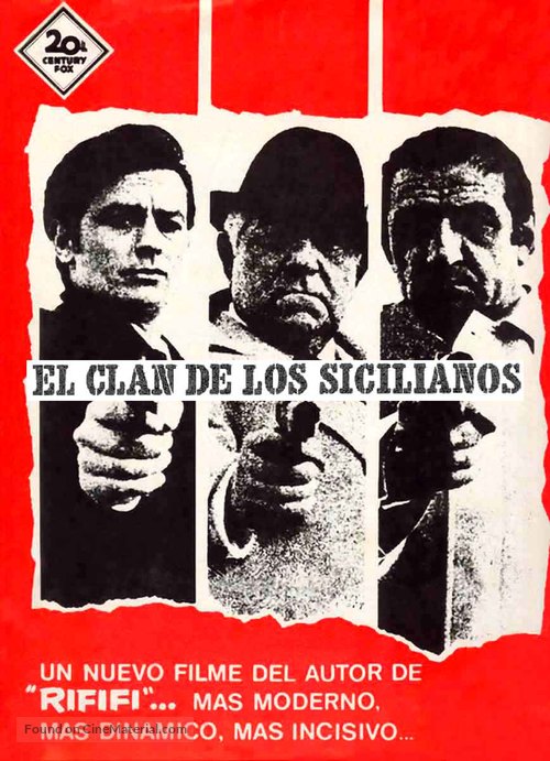 Le clan des Siciliens - Spanish Movie Poster