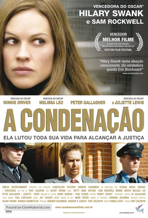 Conviction - Brazilian Movie Poster