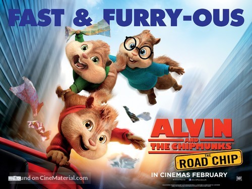 Alvin and the Chipmunks: The Road Chip - British Movie Poster