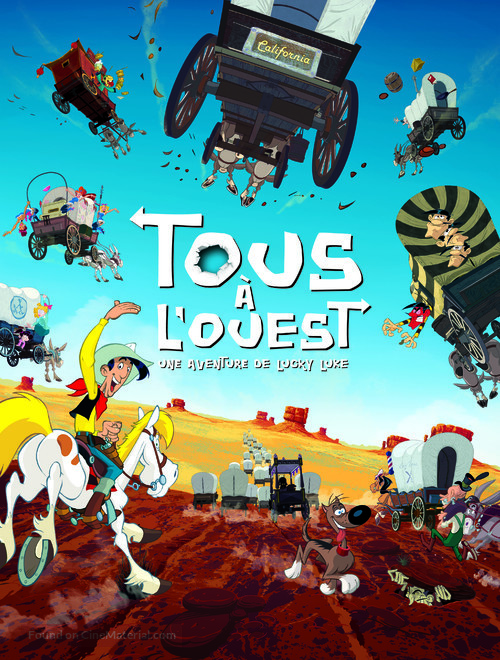 Tous &agrave; l&#039;Ouest: Une nouvelle aventure de Lucky Luke - French Movie Poster