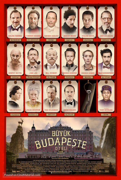 The Grand Budapest Hotel - Turkish Movie Poster