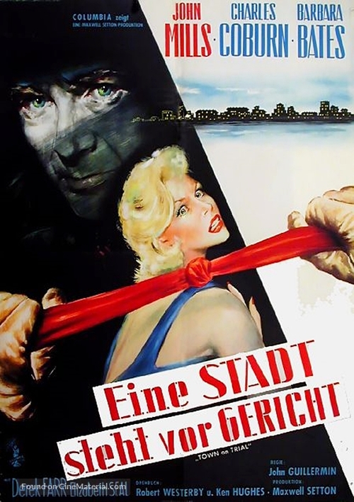 Town on Trial - German Movie Poster