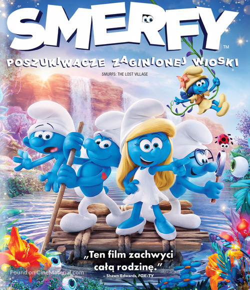 Smurfs: The Lost Village - Polish Blu-Ray movie cover
