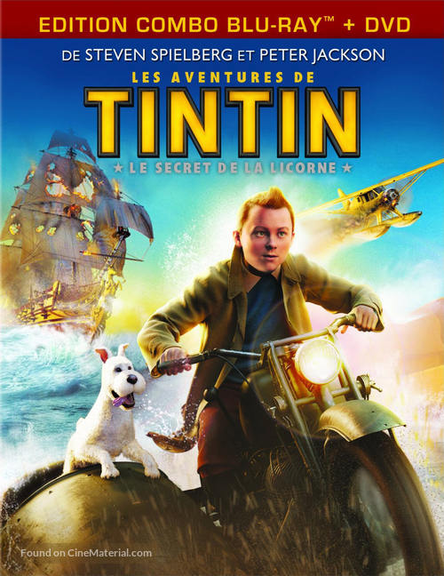 The Adventures of Tintin: The Secret of the Unicorn - French Blu-Ray movie cover
