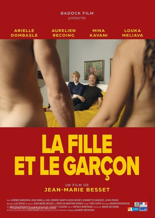 La fille et le gar&ccedil;on - French Movie Poster