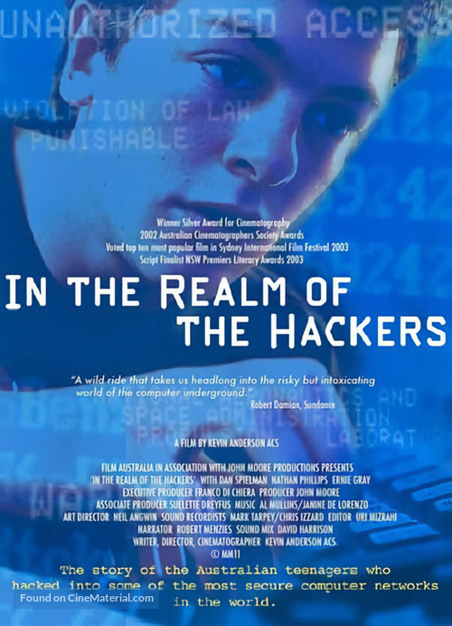 In the Realm of the Hackers - Australian Movie Poster