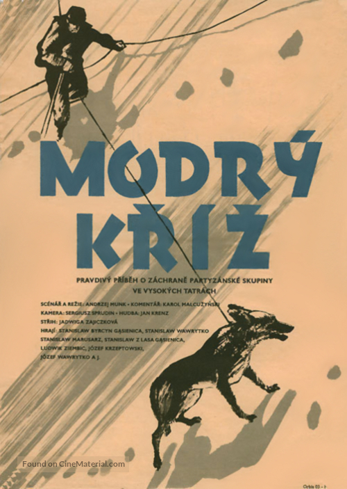 Blekitny krzyz - Czech Movie Poster