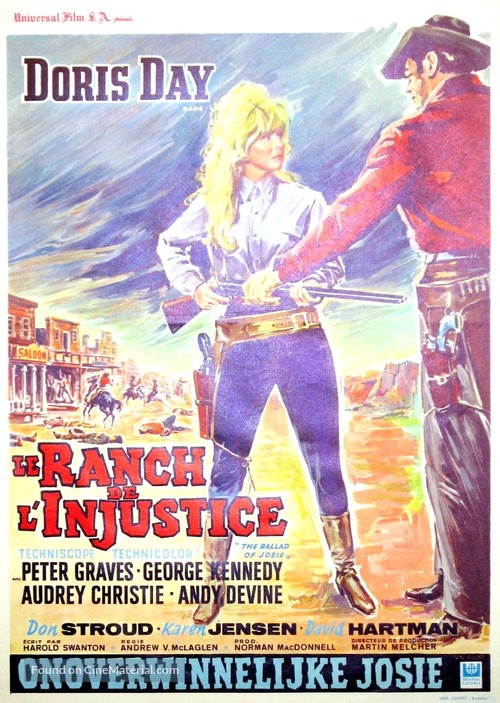 The Ballad of Josie - Belgian Movie Poster