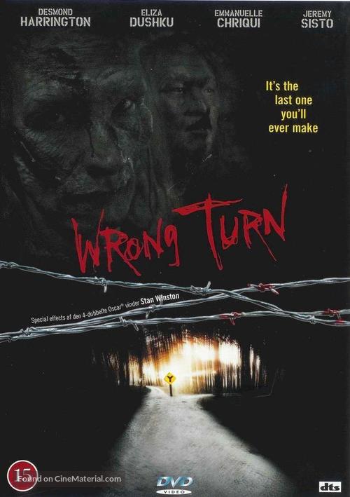 Wrong Turn - Danish DVD movie cover